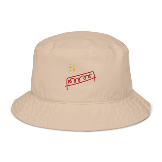 Net doodle bucket hat