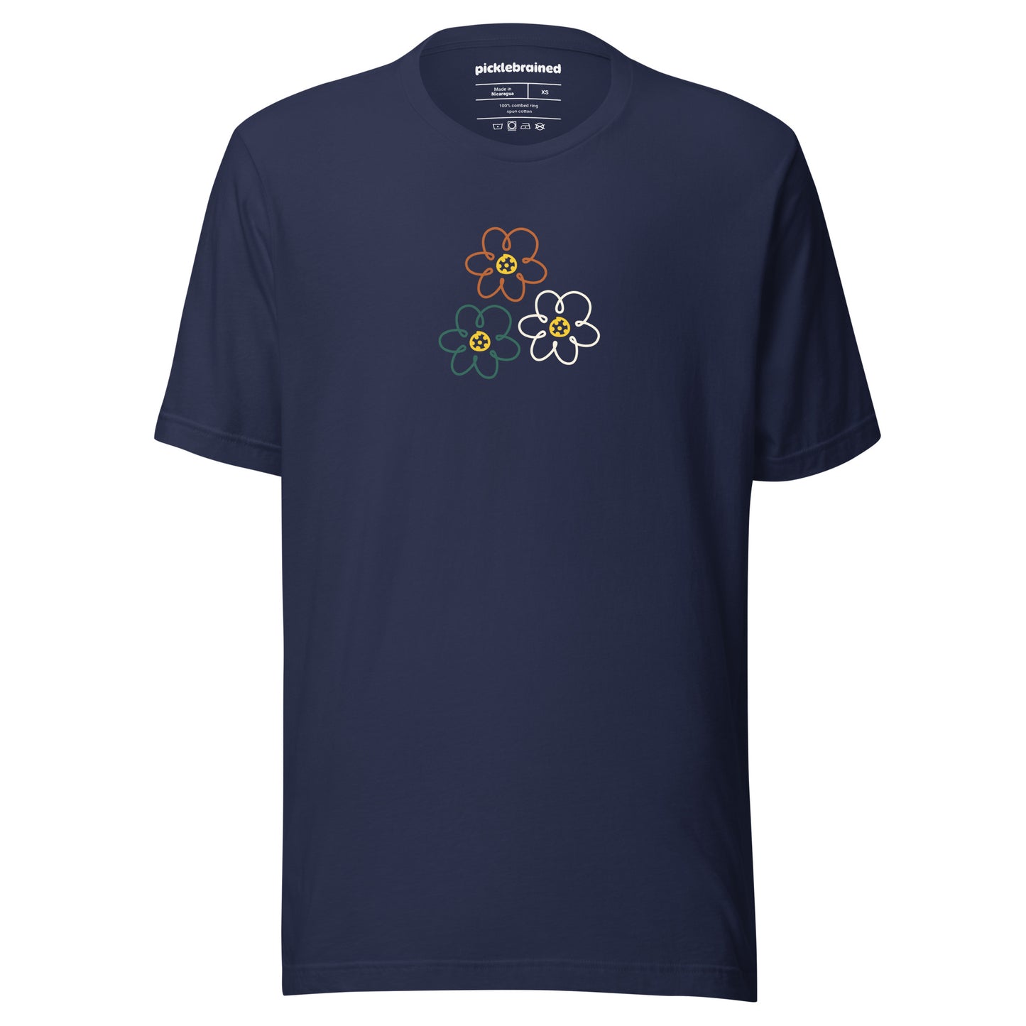 Pickleball triple flower t-shirt