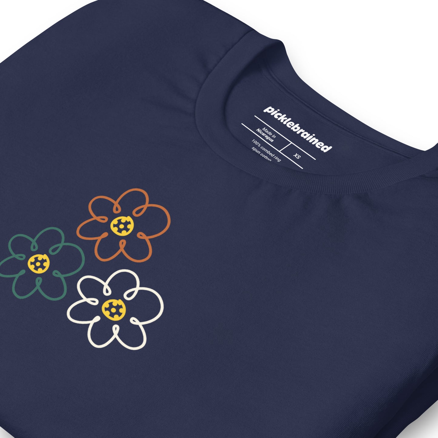 Pickleball triple flower t-shirt