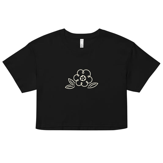 Pickleball flower crop top